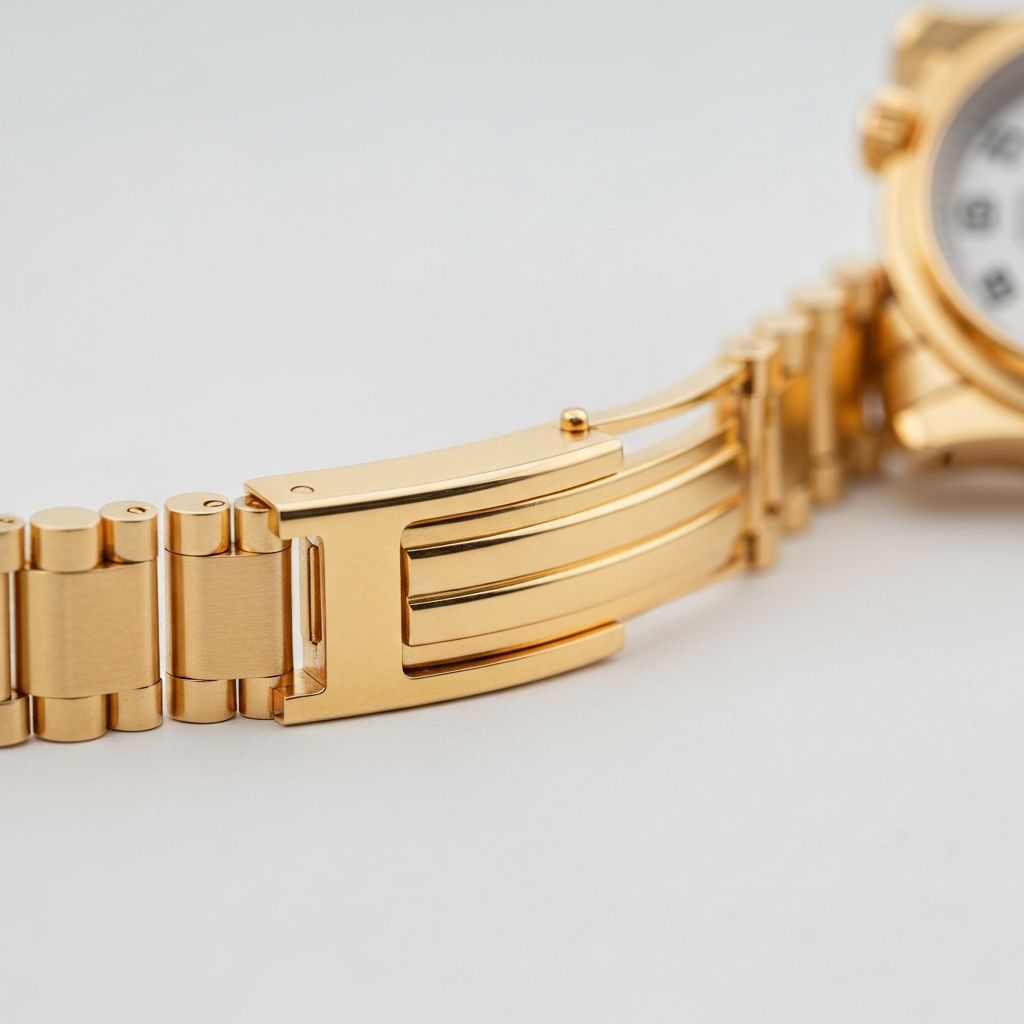 Bueche-Girod Tigers Eye 18K Gold Watch detail 3