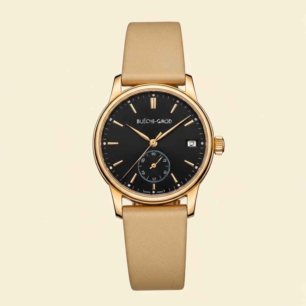 Bueche-Girod Onyx Dress Watch - Model BG-ON-1968