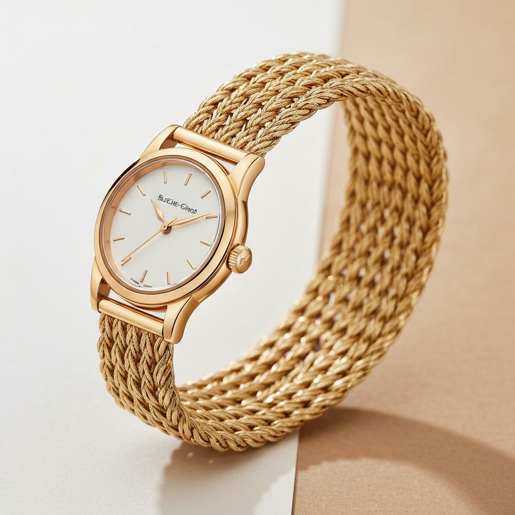 Bueche-Girod Woven Gold Bracelet - Model BG-WG-1968